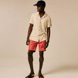 Chemise d'été gaufrée à manches courtes - Beige Clair - SUN VALLEY HOMME