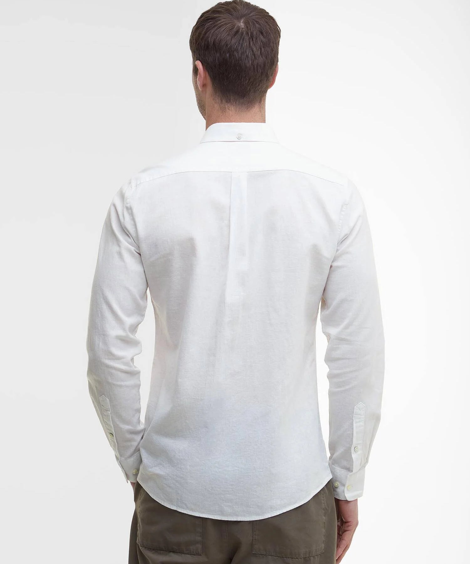 Chemise ajustée en lin Nelson - BARBOUR HOMME