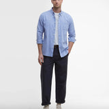 Chemise ajustée en lin Nelson - BARBOUR HOMME