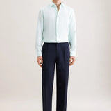 Chemise en lin cintrée pour homme 01.850150 - Vert menthe - SEIDENSTICKER