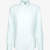 Chemise en lin cintrée pour homme 01.850150 - Vert menthe - SEIDENSTICKER