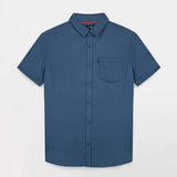 Chemise légère à manches courtes Yacincha - Bleu régate - TBS HOMME