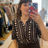 Chemise manches courtes imprimé coquillage Spizule - Sable - DES PETITS HAUTS