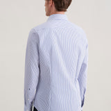 Chemise rayée coupe slim pour homme - Bleu - SEIDENSTICKER
