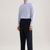 Chemise rayée coupe slim pour homme - Bleu - SEIDENSTICKER
