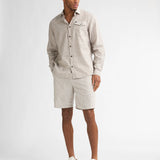Chemise rayée en lin Eclipse - Light tan - PETROL INDUSTRIES HOMME