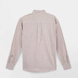 Chemise rayée en lin et coton Studeche - Teck - TBS HOMME