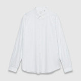 Chemise rayée tennis en coton et lin pour homme M312213 - Blanc Amande - IKKS MEN