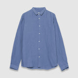 Chemise slim en lin homme M312003 - Bleu riviera - IKKS MEN