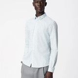 Chemise slim homme motif fleuri Liberty - Ciel - IKKS MEN