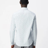 Chemise slim homme motif fleuri Liberty - Ciel - IKKS MEN