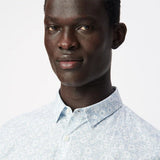 Chemise slim homme motif fleuri Liberty - Ciel - IKKS MEN