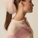 Chouchou volumineux en tulle bulle Noelia - Rose bonbon - DES PETITS HAUTS