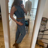 Combi-pantalon en jean Tia - Bleu - SUNCOO