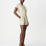 Combi short fluide à fermeture asymétrique B332115 - Beige - IKKS WOMEN