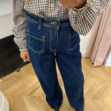 Jean droit taille haute Jacob - Darkblue - GRACE & MILA