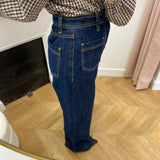 Jean droit taille haute Jacob - Darkblue - GRACE & MILA