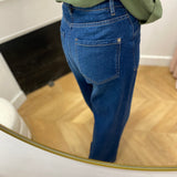 Jean large taille haute avec poches plaquées Gaia - Stone used - LOLA ESPELETA
