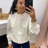Sweat à fermeture zippée Glorizip - Greige - TBS FEMME
