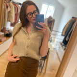Gilet Alibaba sans manches - Latte - DES PETITS HAUTS