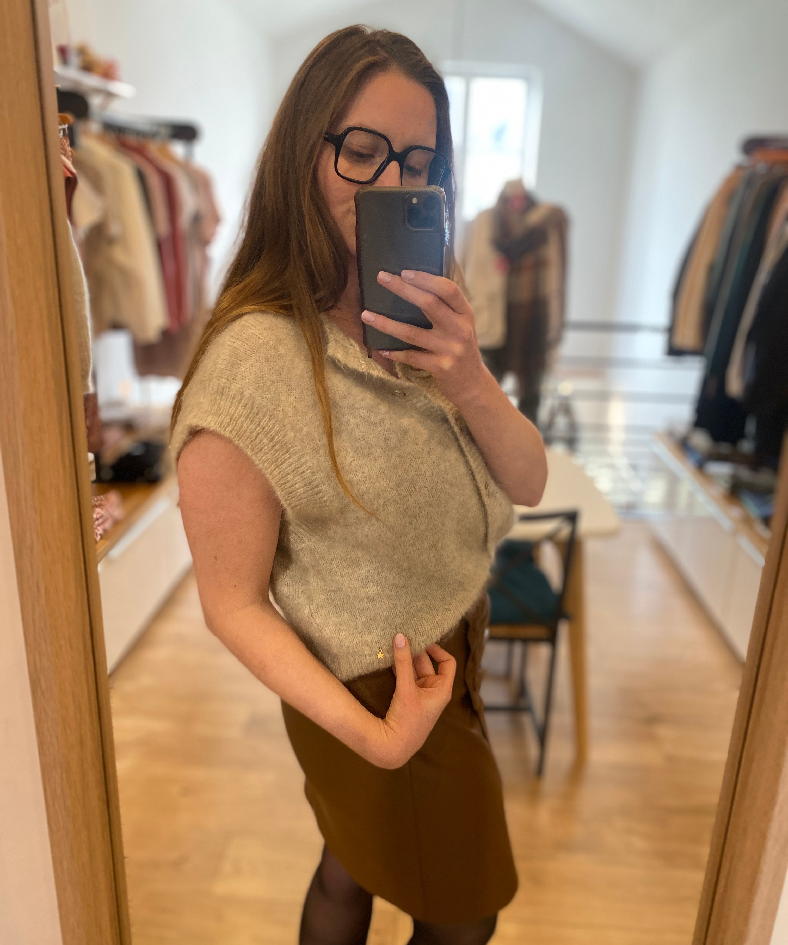 Gilet Alibaba sans manches - Latte - DES PETITS HAUTS