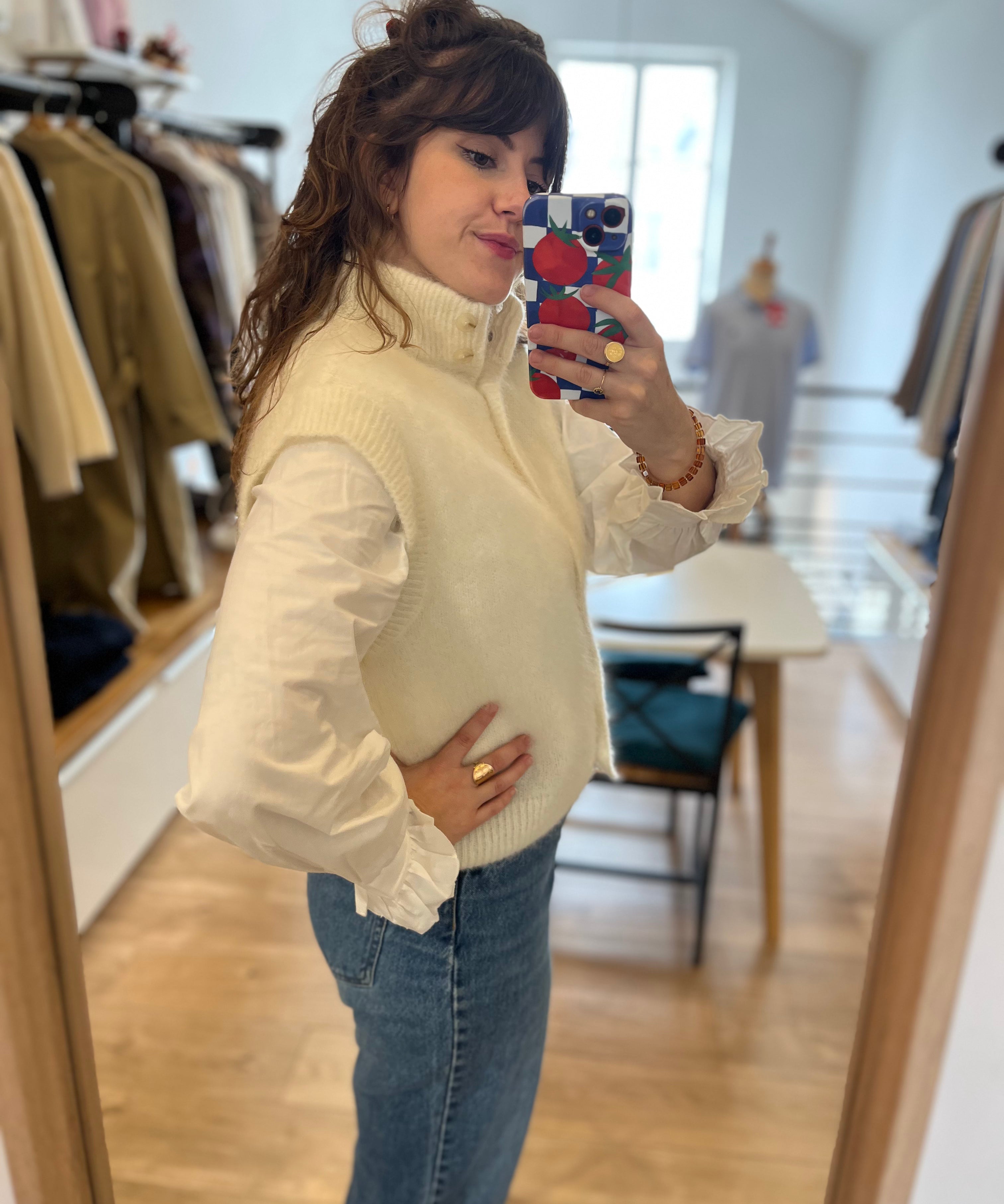 Gilet Alibou - Crème - DES PETITS HAUTS