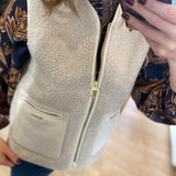 Gilet Bainford Teddy - Beige - BARBOUR FEMME