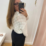 Gilet en maille ajourée Cleo - IN APRIL 1986