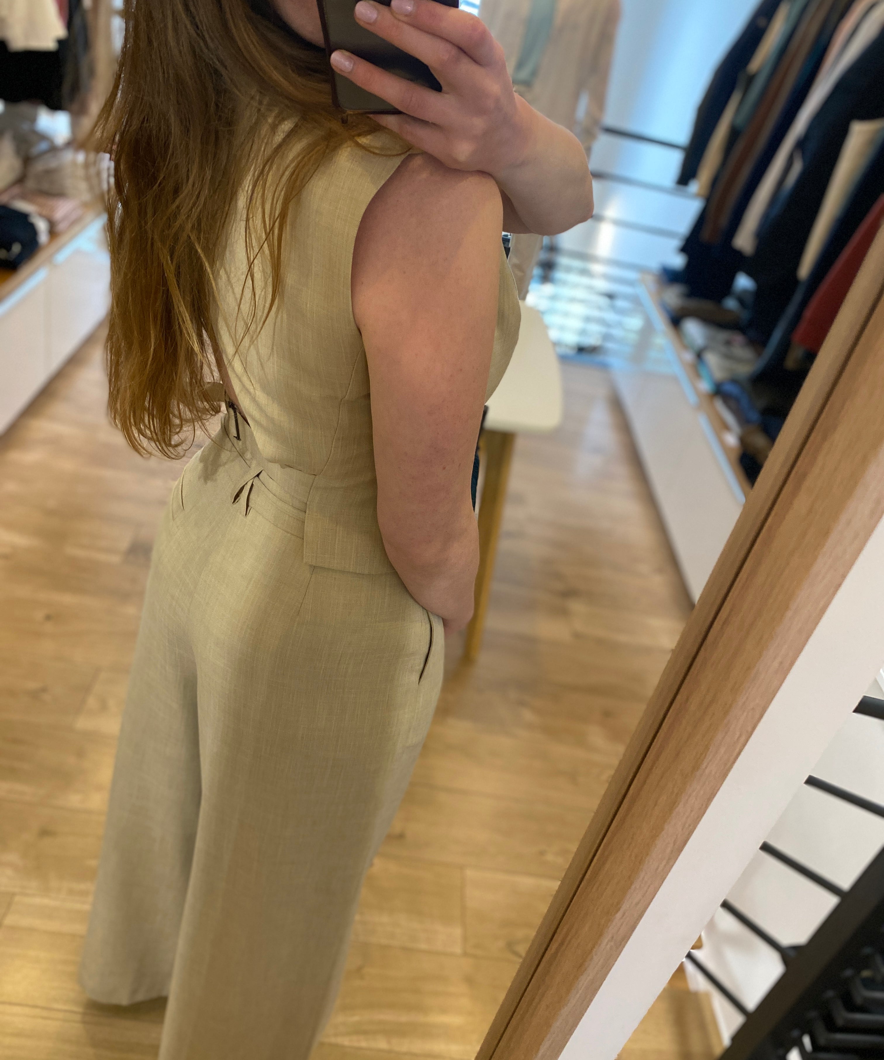 Gilet sans manche dos nu Dylan - Beige - SUNCOO