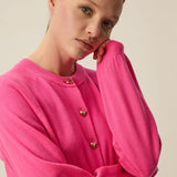 Gilet fin en laine boutons cœur Arbalette - DES PETITS HAUTS