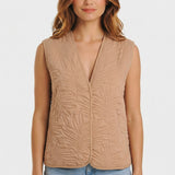 Gilet léger sans manches Yalir - Beige clair - SUN VALLEY FEMME
