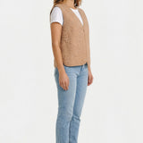 Gilet léger sans manches Yalir - Beige clair - SUN VALLEY FEMME