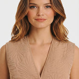 Gilet léger sans manches Yalir - Beige clair - SUN VALLEY FEMME