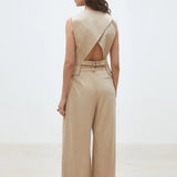 Gilet sans manche dos nu Dylan - Beige - SUNCOO