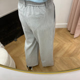 Pantalon large Objlisa - Light Grey Melange - OBJECT