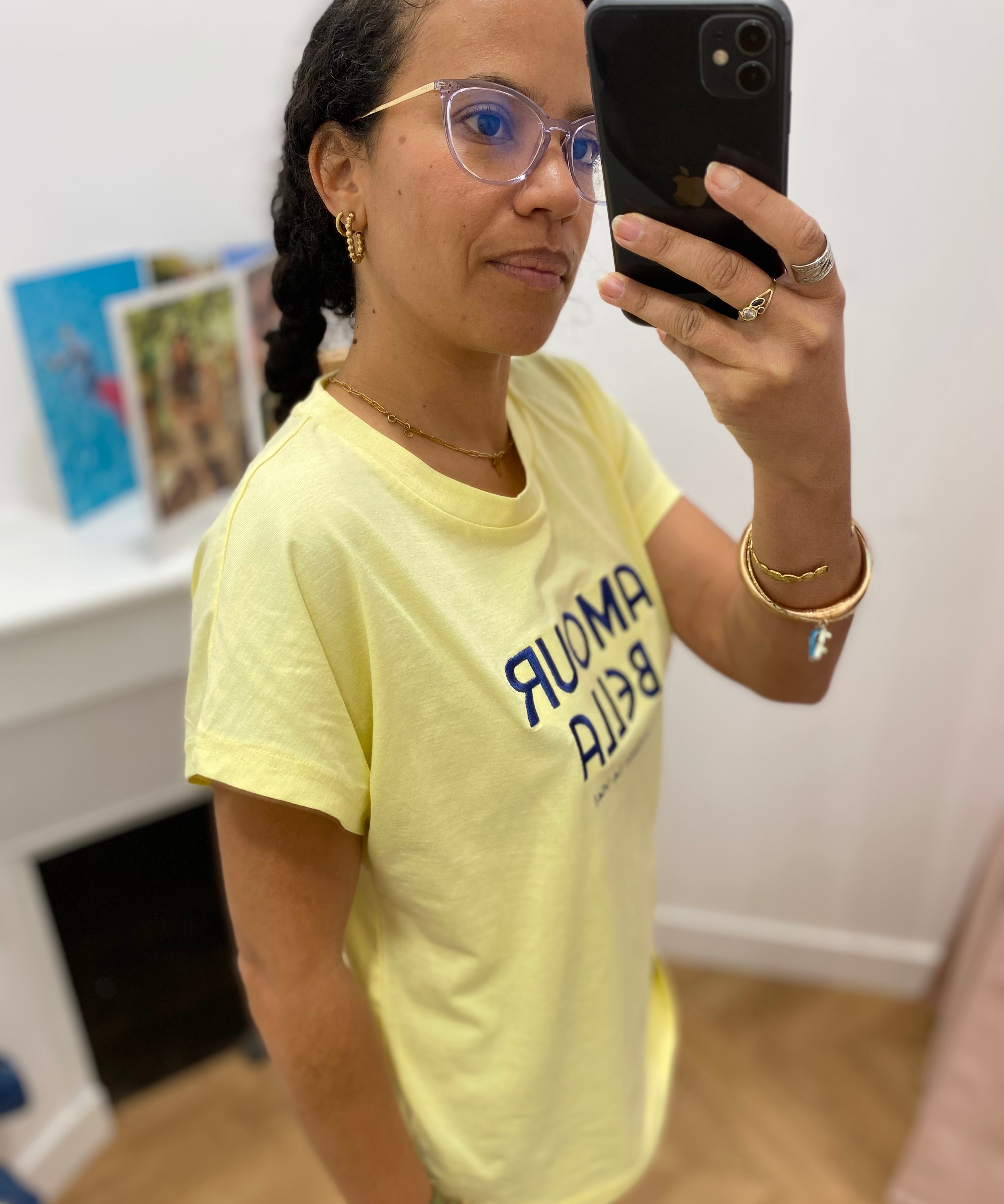T-shirt brodé Bianca - Blond - C'EST BEAU LA VIE !