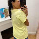 T-shirt brodé Bianca - Blond - C'EST BEAU LA VIE !