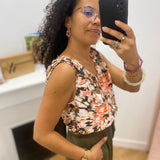 Top sans manches col V - Multicolore - LOLA ESPELETA