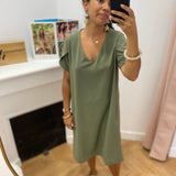 Robe courte Lannarob - Kaki - TBS FEMME