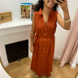 Robe chemise longue sans manches ceinturée Viprisilla - VILA