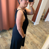 Sleeveless jersey maxi dress - Black - MARC O'POLO WOMEN