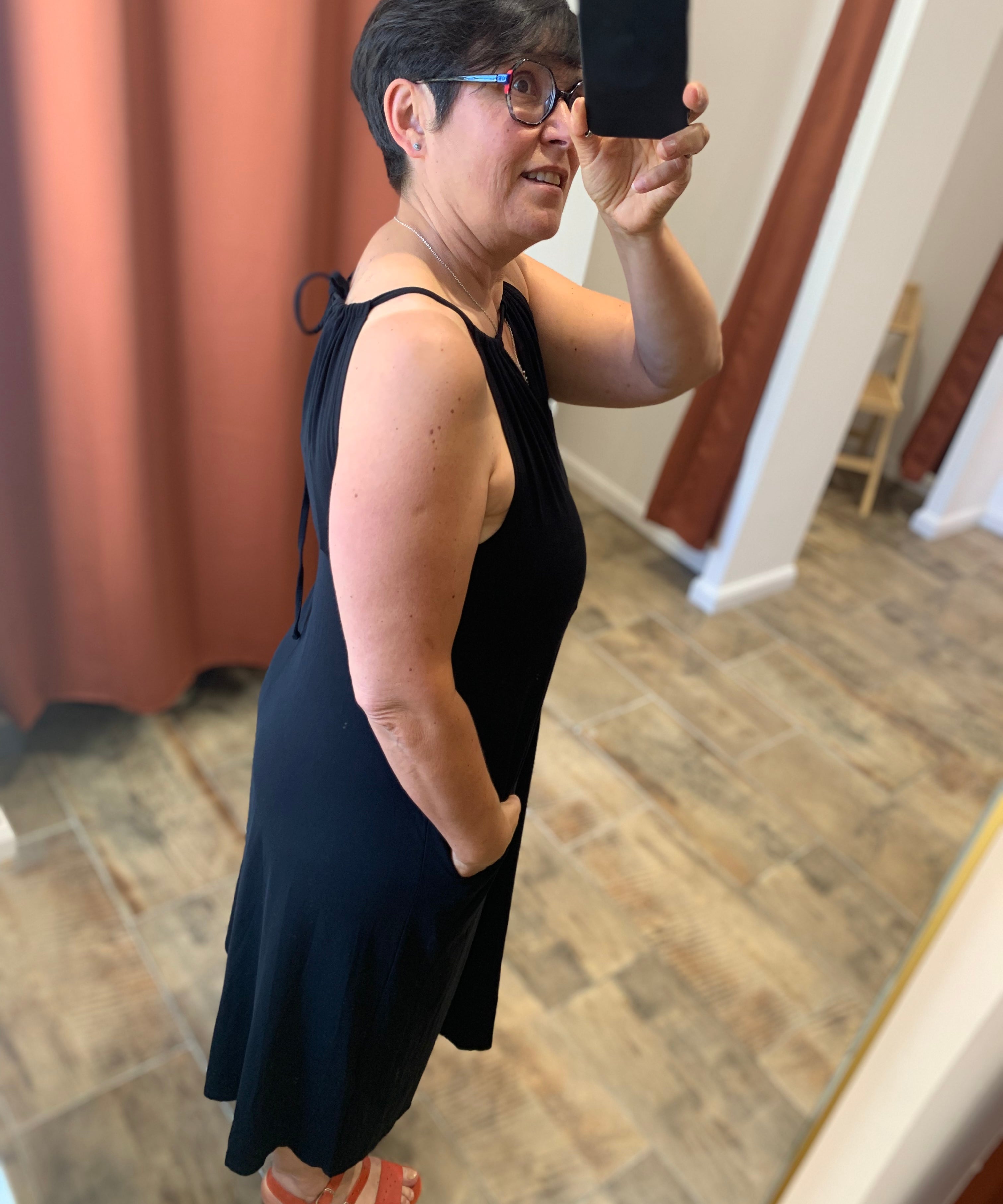 Sleeveless jersey maxi dress - Black - MARC O'POLO WOMEN