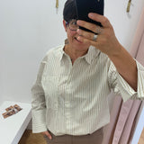 Chemise rayée à manches longues Viroline - Snow White - VILA