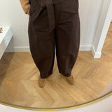 Pantalon barrel Vijemma - Coffee Bean - VILA
