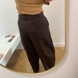 Pantalon barrel Vijemma - Coffee Bean - VILA