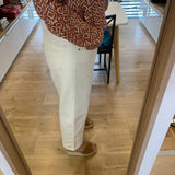 Jean droit 7/8 Anders - Blanc cassé - IKKS WOMEN