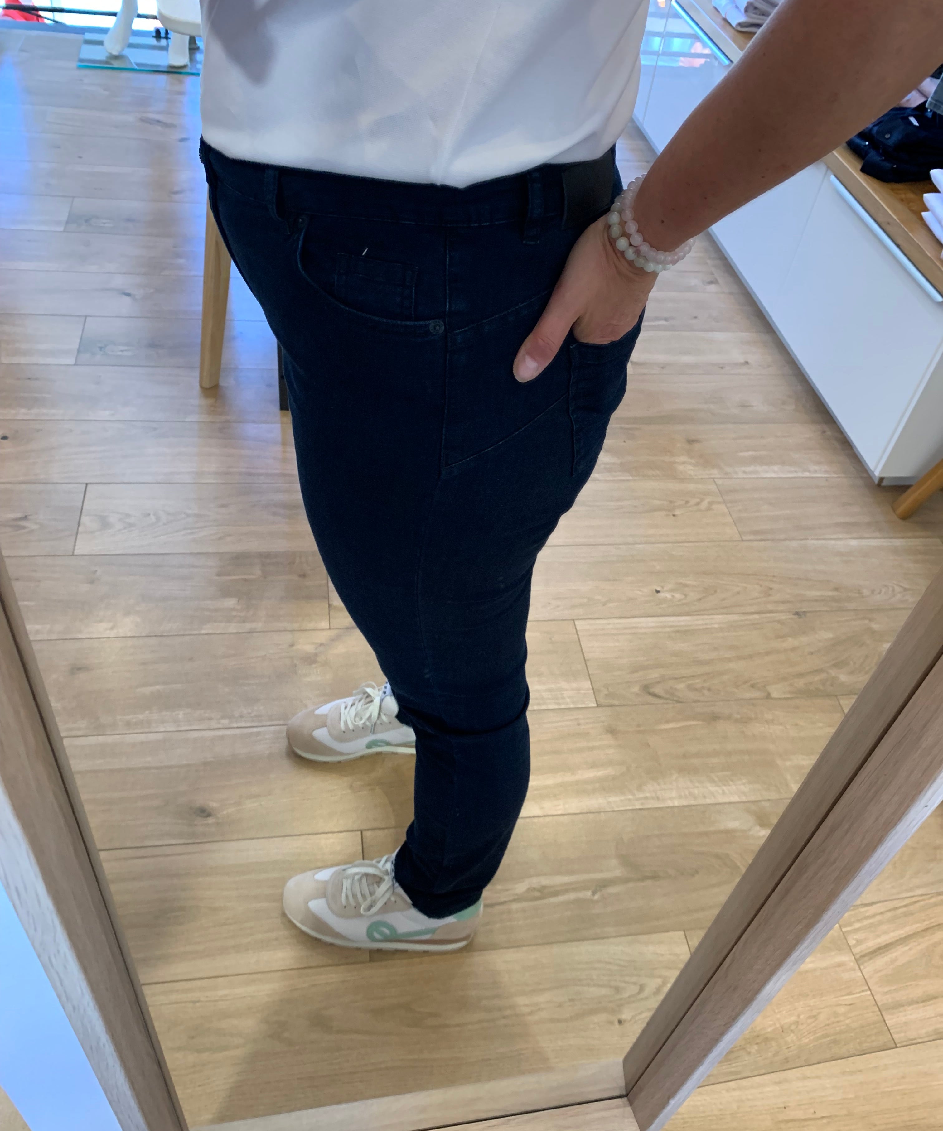 Jean skinny taille haute Roxanne - Marine - IKKS WOMEN
