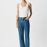 Jean boyfriend court Charlotte - Bleu turquoise - IKKS WOMEN