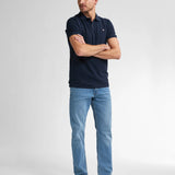 Jean droit en denim stretch Starling - Bleu délavé - PETROL INDUSTRIES HOMME