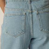Jean large délavé taille haute Louela - Bleach - DES PETITS HAUTS